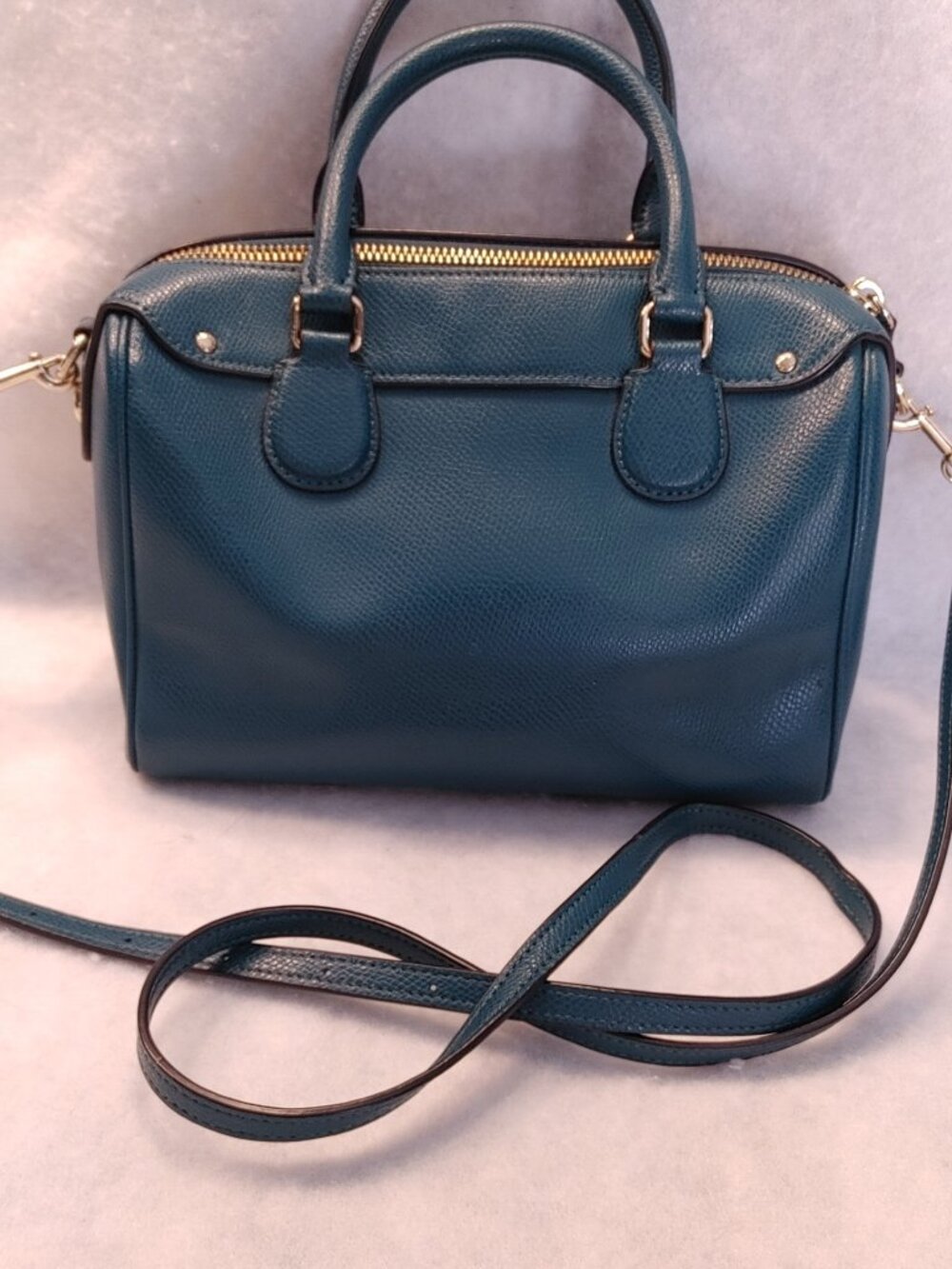 Coach Mini Bennett Crossbody Satchel – Teal Blue - Picture 2 of 7